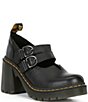Color:Black - Image 1 - Evie Sendel Leather Heeled Mary Jane Pumps