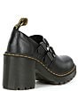 Color:Black - Image 2 - Evie Sendel Leather Heeled Mary Jane Pumps