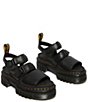 Color:Black - Image 3 - Women's Ricki Nappa Lux 3-Strap Platform Sandals