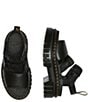 Color:Black - Image 5 - Women's Ricki Nappa Lux 3-Strap Platform Sandals