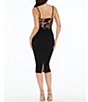 Color:Black Nude - Image 2 - Sequin Tulle Sweetheart Neck Sleeveless Bodycon Dress