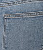 Color:Medium Wash - Image 6 - Charlee Rose Embroidered Wide Leg Stretch Jeans