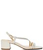 Color:White - Image 2 - Maryanne Leather Dress Sandals