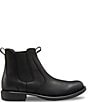 Color:Black - Image 2 - Men's Daily Double Leather Chelsea Boots