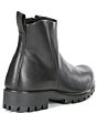 Color:Black - Image 2 - Women's Modtray Water Resistant Leather Chunky Lug Sole Ankle Boots