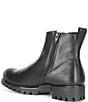 Color:Black - Image 3 - Women's Modtray Water Resistant Leather Chunky Lug Sole Ankle Boots