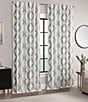 Color:Gray - Image 6 - Decor Absolute Zero Total Black Out Durran Print Drapery Panel Pair
