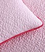Color:Pink - Image 5 - Kids' Garden Stitch Reversible Quilt Mini Set