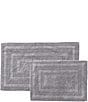 Color:Chrome Grey - Image 1 - Logan Tufted Cotton 2-Piece Bath Rug Set
