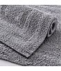 Color:Chrome Grey - Image 2 - Logan Tufted Cotton 2-Piece Bath Rug Set