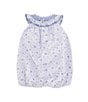 Color:Blue/White - Image 2 - Baby Girls Newborn-12 Months Swiss Dot Bubble