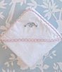 Color:Pink - Image 2 - x The Broke Brooke Emaline Embroidered Floral Hooded Towel