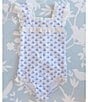 Color:Blue - Image 3 - x The Broke Brooke Little Girls 2T-6X Cissy Sailboat Print One Piece Swimsuit