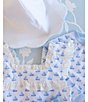 Color:Blue - Image 4 - x The Broke Brooke Little Girls 2T-6X Cissy Sailboat Print One Piece Swimsuit