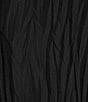 Color:Black - Image 4 - Crinkle Crushed Silk High Neck Long Sleeve Crop Length Jacket