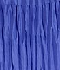 Color:Blue Star - Image 5 - Crinkle Silk Scoop Neck Sleeveless A-Line Tiered Midi Dress