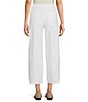 Color:White - Image 2 - Organic Cotton Hemp Pocketed Wide-Leg Ankle Pants