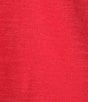 Color:Watermelon - Image 4 - Organic Cotton Slubby Jersey Knit V-Neck Short Sleeve Tee Shirt