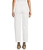 Color:White - Image 2 - Stretch Organic Cotton Pull-On Lantern Ankle Pants