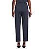 Color:Ocean - Image 2 - Washable Flex Ponte Stretch Knit Elastic Waist Tapered Leg Pull-On Ankle Pant