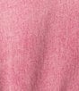 Color:Pink - Image 3 - Denim Short Sleeve Zip Front Romper
