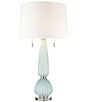 Color:Light Blue - Image 2 - Mariani 34#double; 2-Light Table Lamp Set of 2