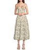 Color:Sage Multi - Image 3 - Mindy Floral Print Coordinating Midi Skirt
