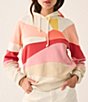 Color:Canyon Lands - Image 1 - Soleil Abstract Sun Print Long Sleeve Pullover Hoodie