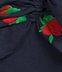 Color:Indigo Blue - Image 3 - Alanya On Or Off-the-Shoulder Embroidered Linen Midi Dress