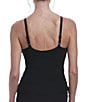 Color:Black - Image 2 - Ottawa Solid Sweetheart Neck Front Twist Underwire Extended Bra Size Tankini Swim Top