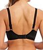 Color:Black - Image 2 - Rebecca Molded Spacer Embroidered Full Busted Underwire T-Shirt Bra