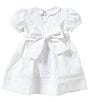 Color:White - Image 2 - Baby Girls 12-24 Months Pintuck And Lace Dress