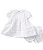 Color:White - Image 2 - Baby Girls 3-9 Months Pintuck and Lace Dress