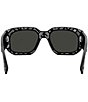 Color:Matte Black - Image 5 - Unisex FENDI Shadow 52mm Rectangle Sunglasses