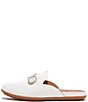 Color:Urban White - Image 2 - Gracie Bead-Circle Leather Mules