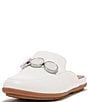 Color:Urban White - Image 3 - Gracie Bead-Circle Leather Mules
