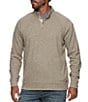 Color:Oatmeal Heather - Image 1 - Citro Long Sleeve Quarter-Snap Pullover