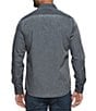Color:Charcoal - Image 2 - Long Sleeve Dallas Vintage Washed Woven Shirt