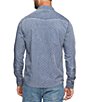 Color:Washed Navy - Image 2 - Long Sleeve Mena Dotted Vintage Woven Western Shirt
