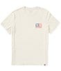 Color:Vintage White - Image 2 - Short Sleeve Americana Core Flag T-Shirt