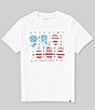 Color:White - Image 1 - Short Sleeve Americana Guitar T-Shirt