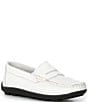 Color:White - Image 1 - Boys' Turbo Leather Penny Driver Shoes (Toddler)