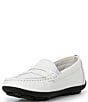 Color:White - Image 4 - Boys' Turbo Leather Penny Driver Shoes (Toddler)