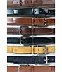 Color:Tan - Image 5 - Men's Monroe Leather Belt