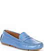 Color:True Blue - Image 1 - Women's Morgan Leather Penny Loafer Moccasins