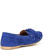 Color:Royal Blue - Image 2 - Nicole Suede Fringe Loafers