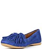 Color:Royal Blue - Image 4 - Nicole Suede Fringe Loafers