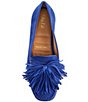 Color:Royal Blue - Image 5 - Nicole Suede Fringe Loafers