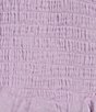 Color:Violet - Image 4 - Adjustable Straps Gauze Peplum Camisole Top