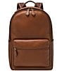 Color:Medium Brown - Image 1 - Buckner Leather Backpack
